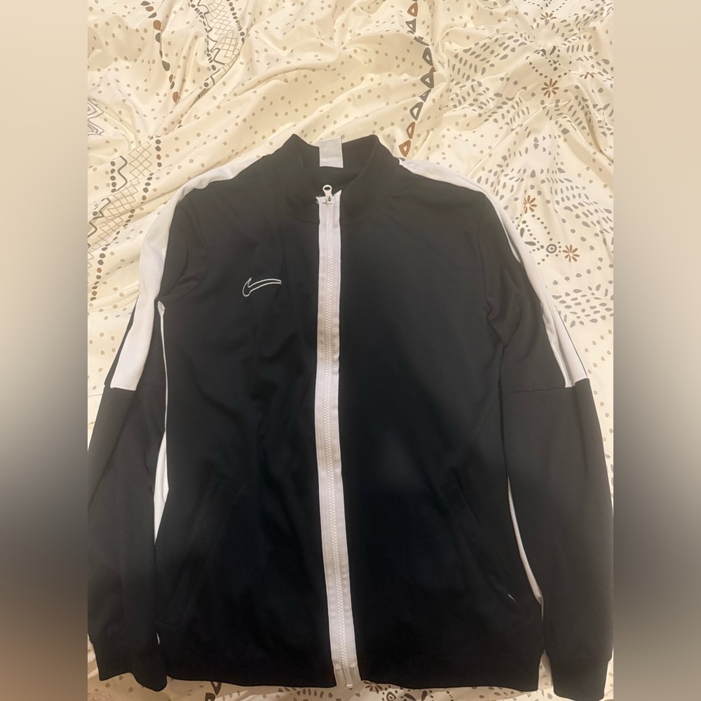 Nike Black and White Track Jacket slim fit
